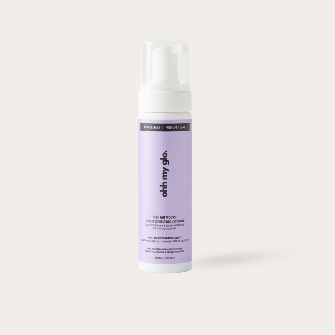 ohh my glo purple base medium dark base tan