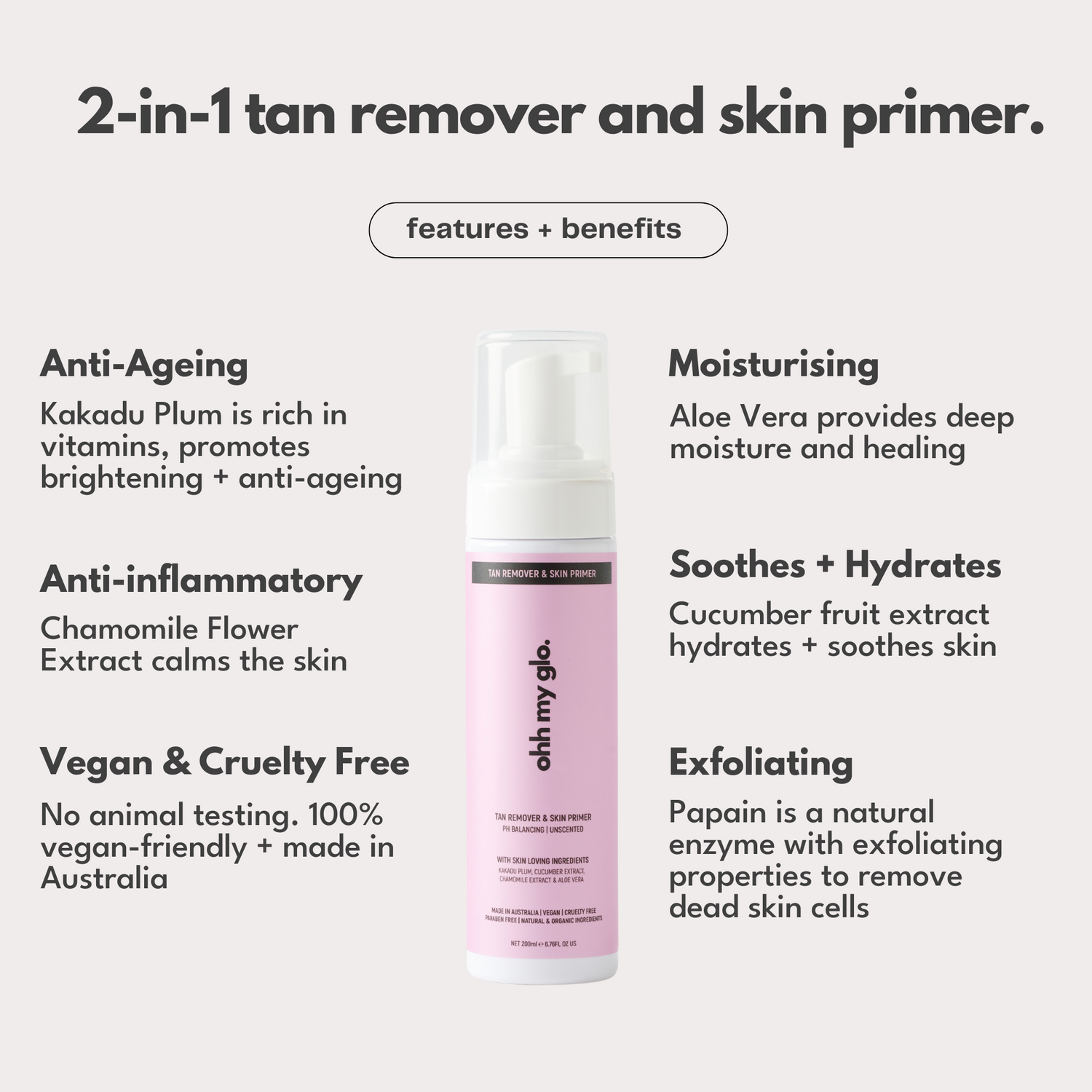 tan remover benefits