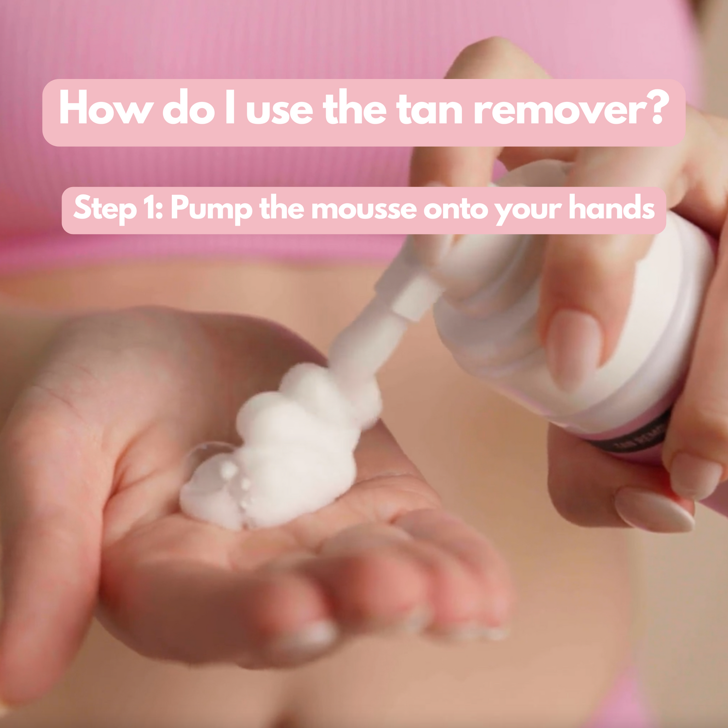 how to use the tan remover