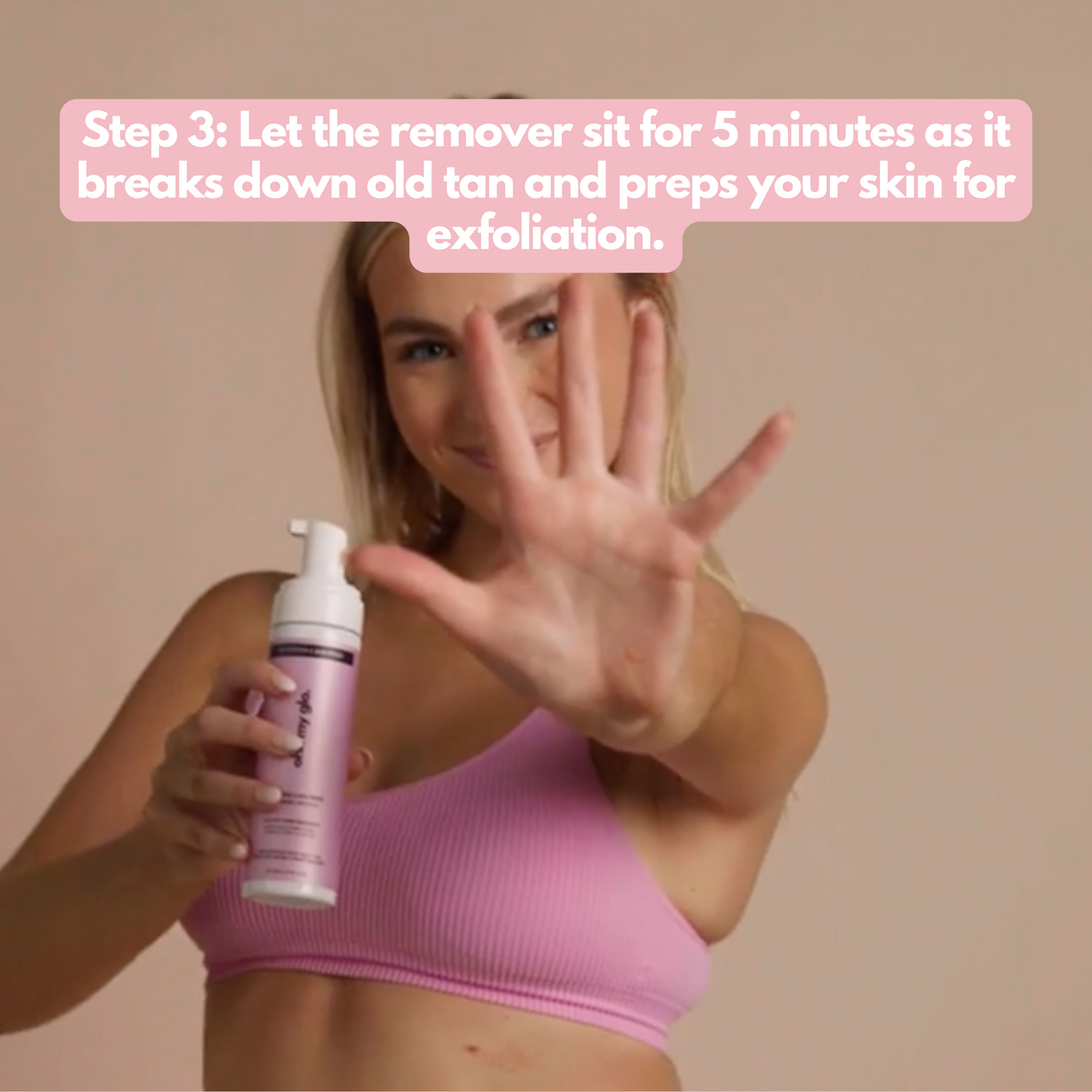 how to use the tan remover3