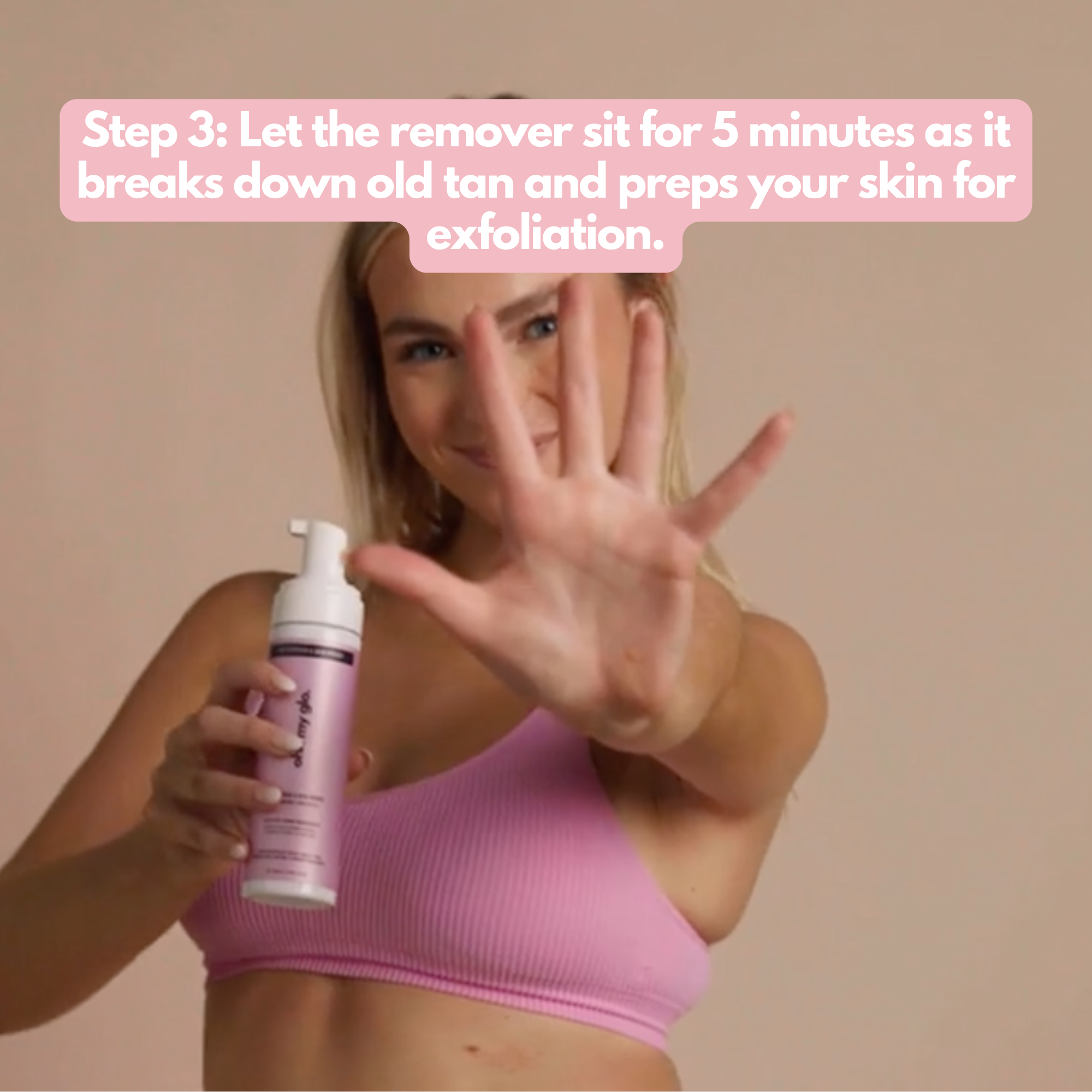 how to use the tan remover3