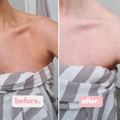 tan remover before and after