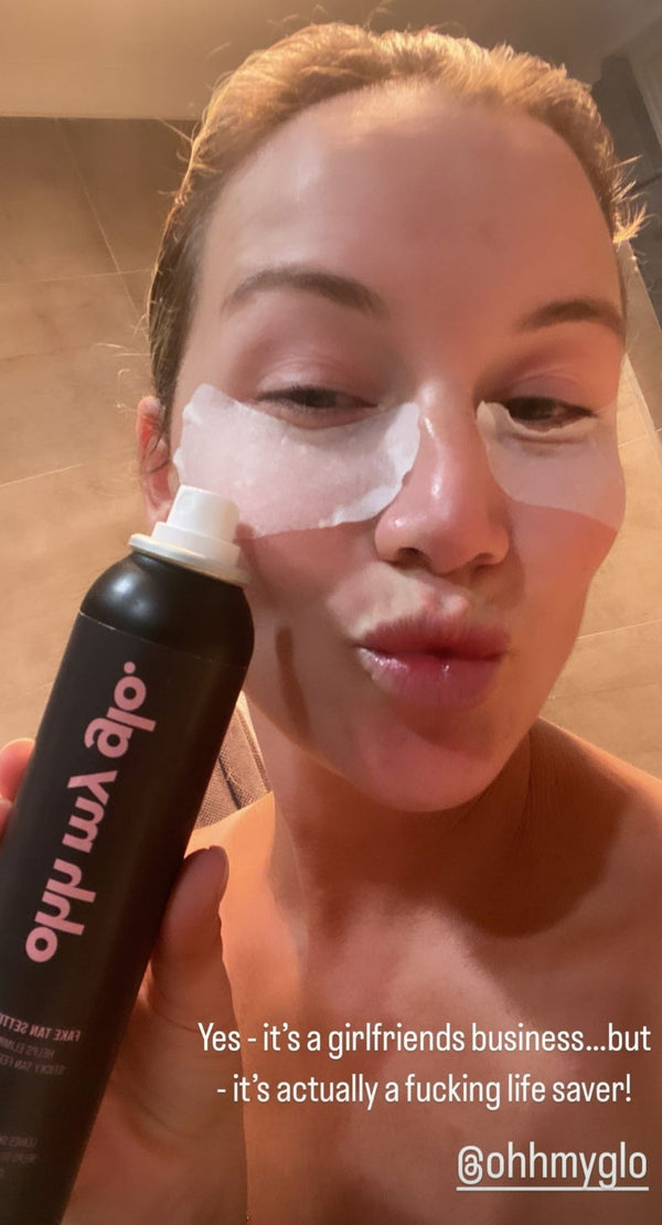 hannah below deck holding the setting spray