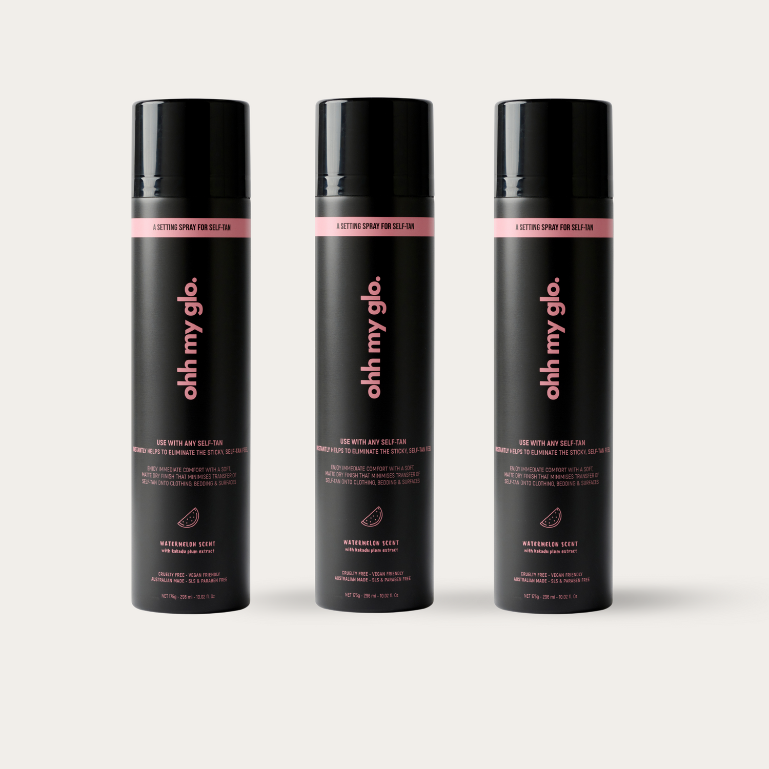 ohh my glo setting spray 3 pack