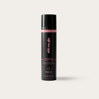 Ohh My Glo Self-Tan Setting Spray single can product image on beige background