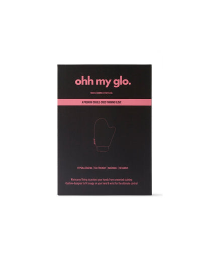 Ohh My Glo Tanning Mitt packaging front with product detail
