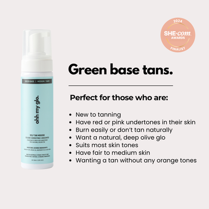 green base tan benefits