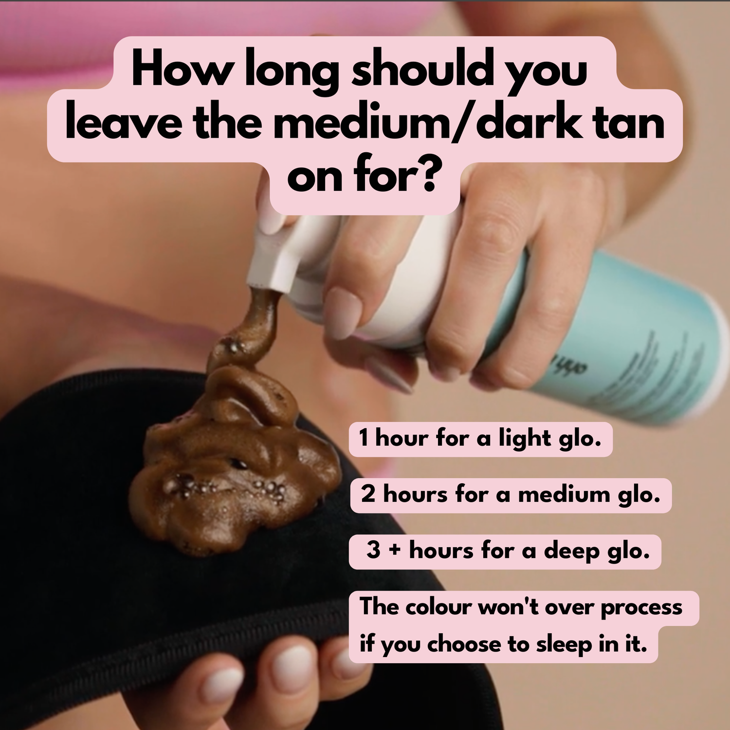medium dark tan process