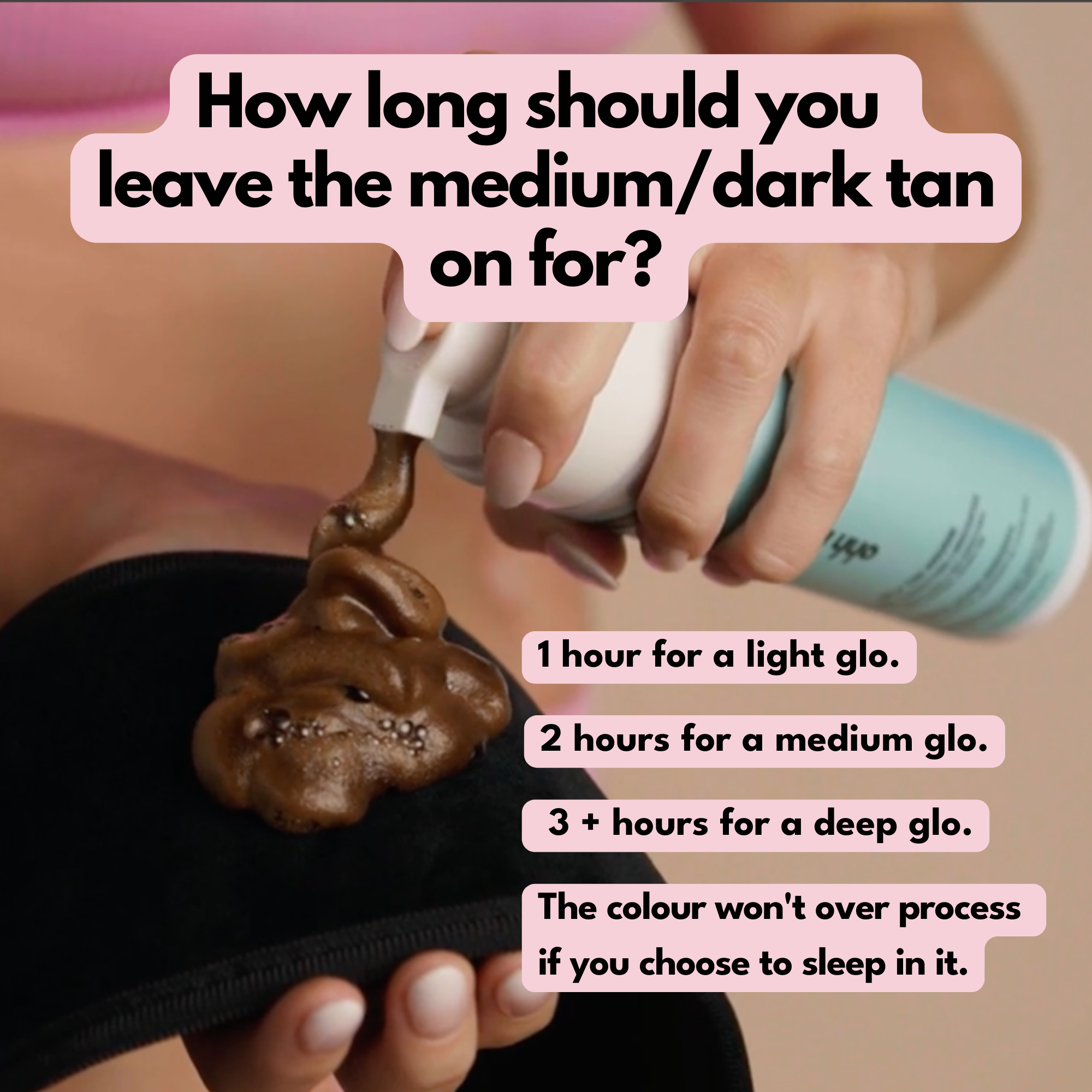 medium dark tan process