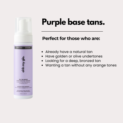 purple base tan benefits