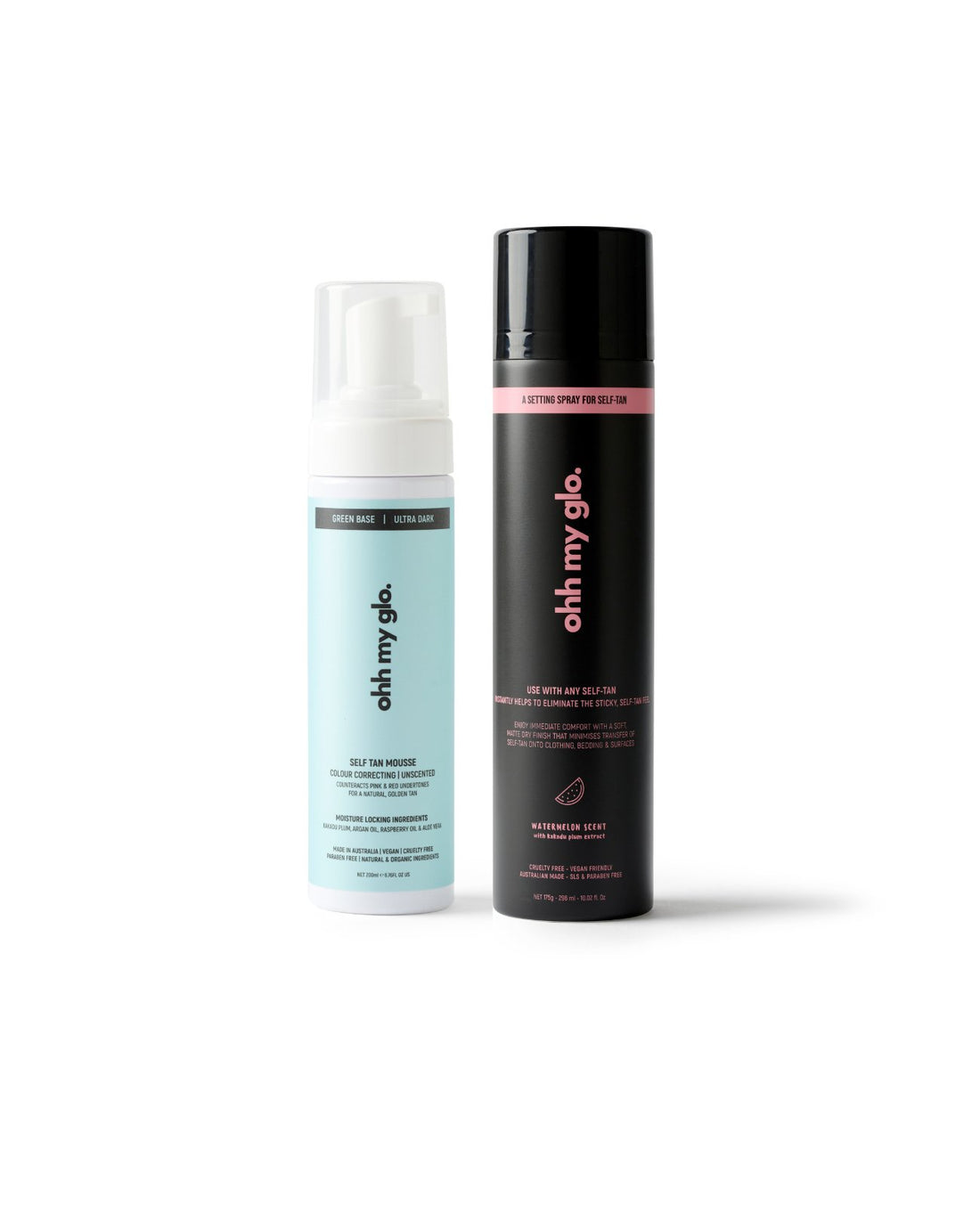Setting Spray and Ultra Dark Green Base Tan - Ohh My Glo Pty Ltd