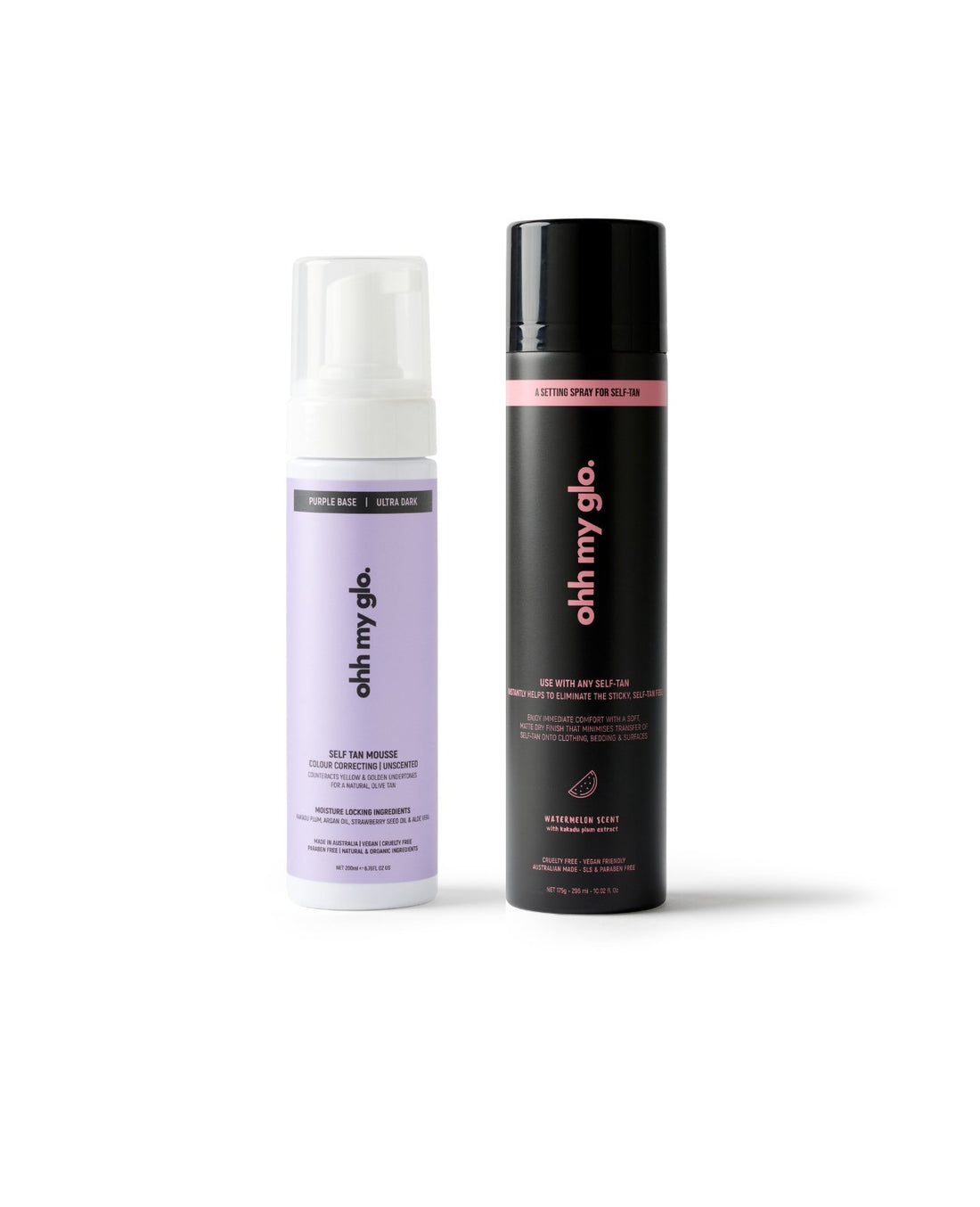 The Ultimate Duo: Purple Base (Ultra Dark) Tan &amp; Self - Tan Setting Spray - Ohh My Glo Pty Ltd